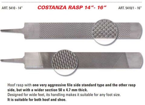 Rape de parage COSTANZA - BASSOLI
Râpe de parage pour chevaux