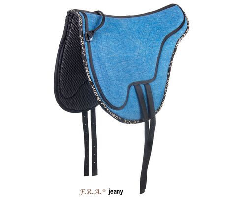 F.R.A. Jeany tapis de monte à cru bleu lavé, denim