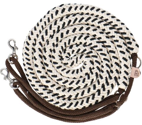 Enrênement pour aide à la longe nature-noir / marron taille full - FRA Peli