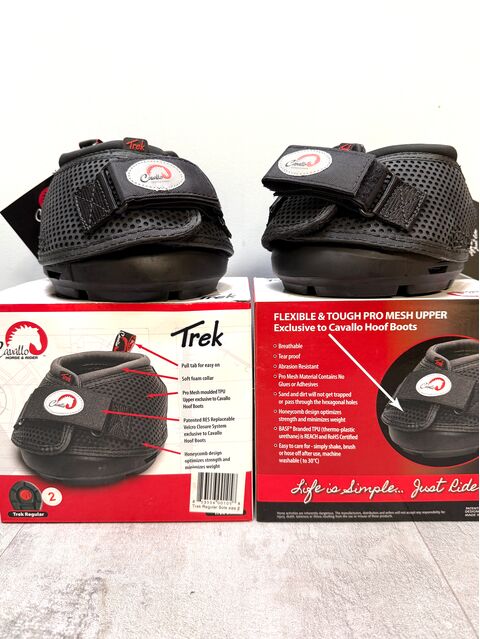 Paire d'Hipposandales Cavallo TREK REGULAR - TAILLE 2 - 118-125 mm