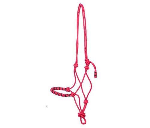 F.R.A. jabar / licol de travail 8 mm (syst.3) nylon taille full muserolle tressés, rouge